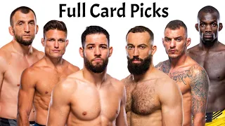 My Full Card Predictions & Breakdown For UFC Fight Night Dolidze vs Imavov