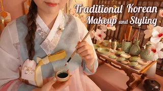 ASMR Traditional Korean Makeup & Styling💗