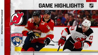 Devils @ Panthers 3/18 | NHL Highlights 2023