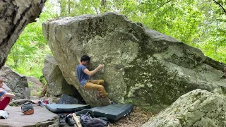 Great Barrington Bouldering - Camouflage V9