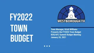 Public FY2022 Town Budget Presentation