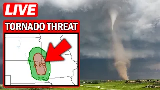 LIVE Storm Chaser - Tornado hunt In South Dakota/Nebraska/Iowa