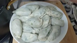 Собрали КРАПИВУ, приготовила ПЕЛЬМЕНИ(курзе) ,DUMPLINGS with NETTLE