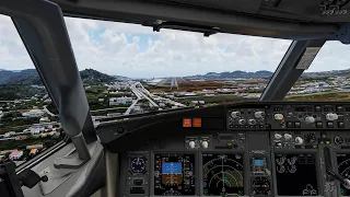 Landing in Tenerife North–Ciudad de La Laguna Airport | GCXO | Zibo Mod | X-Plane 12