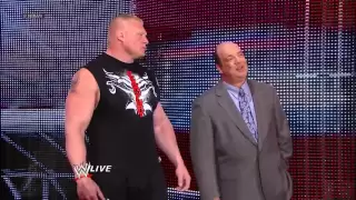 Triple H and Brock Lesnar go face-to-face: Raw, May 13, 2013