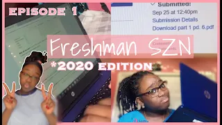 Freshman SZN *2020 EDITION⚠️ // what it’s REALLY like doing online school + vlog (episode 1)