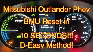 Reset Mitsubishi Outlander PHEV BMU in 10 seconds! D-Easy Method!