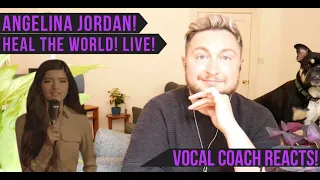 Vocal Coach Reacts! Angelina Jordan! Heal The World! Live!