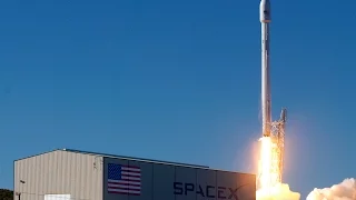 Falcon 9 OrbComm OG2 launch AND SUCCESSFUL FIRST STAGE LANDING