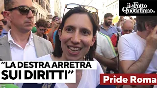 Schlein al Pride: "Diritti civili? La destra punta all'arretramento, il Pd lotterà per la legge Zan"