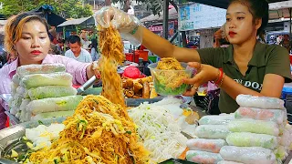 Cambodian Rice Noodles, Yellow Pancake, Spring Roll, Fried Noodles, & More - Best Street Food