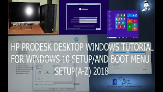 HP Prodesk Desktop Windows10 setup & free activate & Boot Menu Open & Setup & Desktop Icons Add.