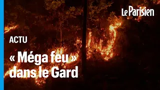 «Méga feu» dans le Gard : l’incendie, toujours en cours, va «durer plusieurs jours»