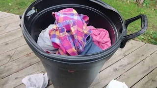 The Best Laundry Basket — A Plastic Garbage Can With Wheels