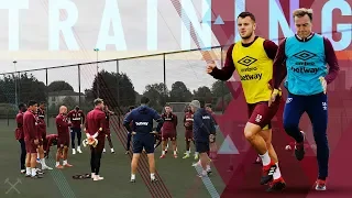 TRAINING: WORKING HARD AHEAD OF EVERTON CLASH