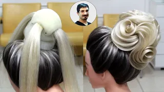 HOW TO MAKE BALL HAIR MODELS, BRIDAL HAIR MODELS