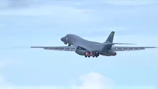 B-1B Lancer Afterburner Takeoff