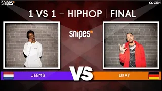SNIPES FUNKIN STYLEZ 2019 - HIP HOP FINAL - JEEMS vs. UKAY