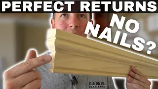 NO NAILS??? -How to: CRISP MITERED RETURNS with NO NAILS!!!