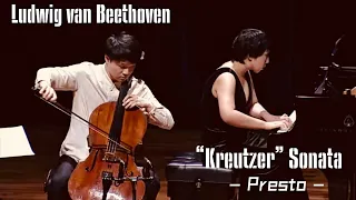 L.v.Beethoven Presto from “Kreutzer” Sonata for Pinao and Violin (CELLO) | Yibai Chen & Boyang Shi