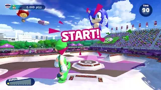 Mario & Sonic at the Olympic Games Tokyo 2020  | Skateboarding | Luigi (Gameplay)