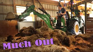 Mucking Out OVER 10000lb Of Goat POOP - Deep Litter Goat Barn Clean Out