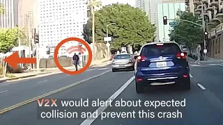 V2X Can Prevent Electric Scooter Car Crash