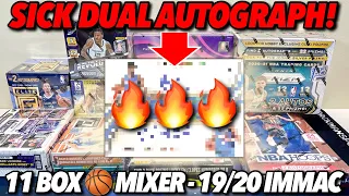 TONS OF SICK HITS (DUAL AUTO)! 😳🔥 11 Box Basketball Mixer - 19/20 Immaculate & 20/21 Prizm FOTL