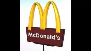 3D Model of a McDonald's Sign