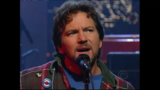 "Masters of War" - Pearl Jam | Songs That Inspired Fahrenheit 9/11 | David Letterman, 9/30/2004