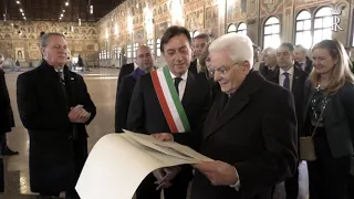 Padova: Mattarella visita il Palazzo della Ragione e la Cappella degli Scrovegni