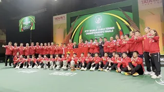 【超貴重】大会終了 セレモニー直後の中国代表選手団の写真撮影に潜入｜世界卓球2023南アフリカ