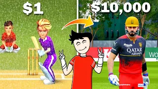 $1 vs $10,000 Cricket Games!