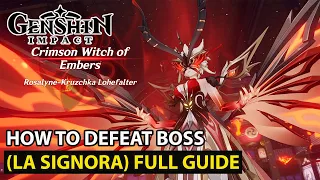 Genshin Impact - How To Defeat (La Signora) Boss Fight Full New Guide