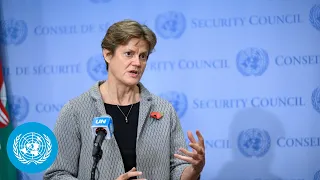 United Kingdom on Belarus Migrant Crisis & Sudan - Security Council Media Stakeout (11 Nov 2021)