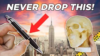 Dropping a PEN from a Sky Scraper! (tested in slow motion)