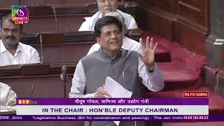 Shri Piyush Goyal's reply on the Jan Vishwas (Amendment of Provisions) Bill, 2023 | Rajya Sabha