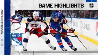 Blue Jackets @ Rangers 10/29/21 | NHL Highlights