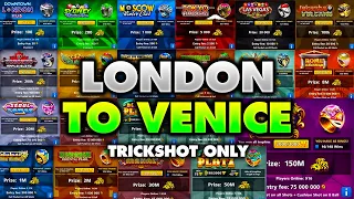 LONDON TO VENICE TRICKSHOTS ONLY...😍 HARDEST CHALLENGE EVER + IMPOSSIBLE Trickshots