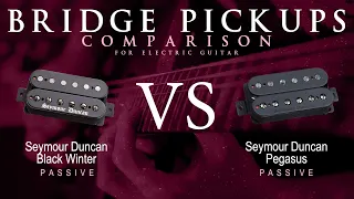 Seymour Duncan BLACK WINTER vs PEGASUS - Passive Bridge Pickup Guitar Tone Comparison Demo