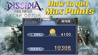 Getting max points Dissidia Final Fantasy Opera Omnia