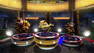 Nash, Bandit Small Norm and Bandit Big Norm Winning Podium. (Crash Nitro Fueled)