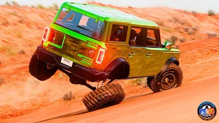 Satisfying Rollover Crashes #19 - BeamNG drive CRAZY DRIVERS