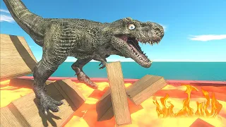 Lava in Stairs and Pool ! | Which Dinosaur will be saved ? - ARBS