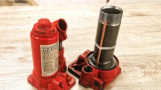 Two Ways To Change Working Position On Hydraulic Jack Horizontal and Vertical Working Position