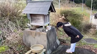 島根県浜田市の旭温泉湯巡り　水神様へのお参り