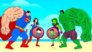 Evolution of HULK PREGNANT Vs Evolution of SUPER-MAN PREGNANT : Who Is The King Of Super Heroes ?