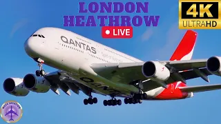 🔴 4K London Heathrow SUNDAY LIVE  🔴 4K planespotting ✈️ Arrivals |05.03.2023| #livestream #aviation