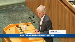 Josef Cap schießt gegen Mikl-Leitner und Kurz