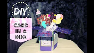 3d Pop Up Box | Birthday Card DIY | Explosion Box for Scrapbook | Handmade Greetings Box #popupcard